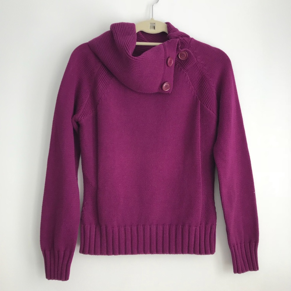 MEXX Asymmetrical Sweater in Bright Violet